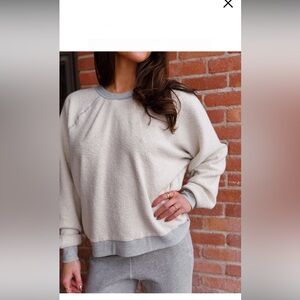 Perfectwhitetee ziggy reverse fleece crew sweatshirt